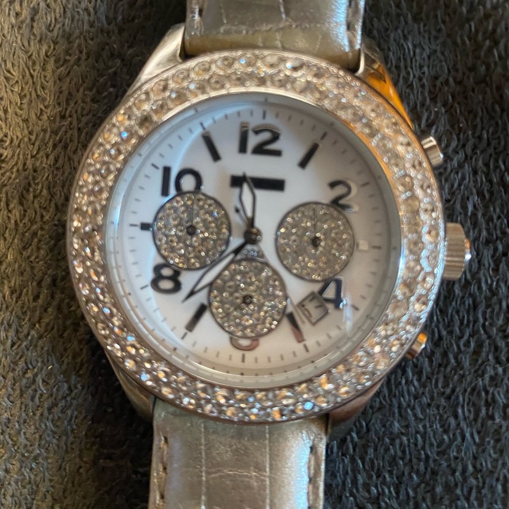 Vintage Bebe crystal embellished watch